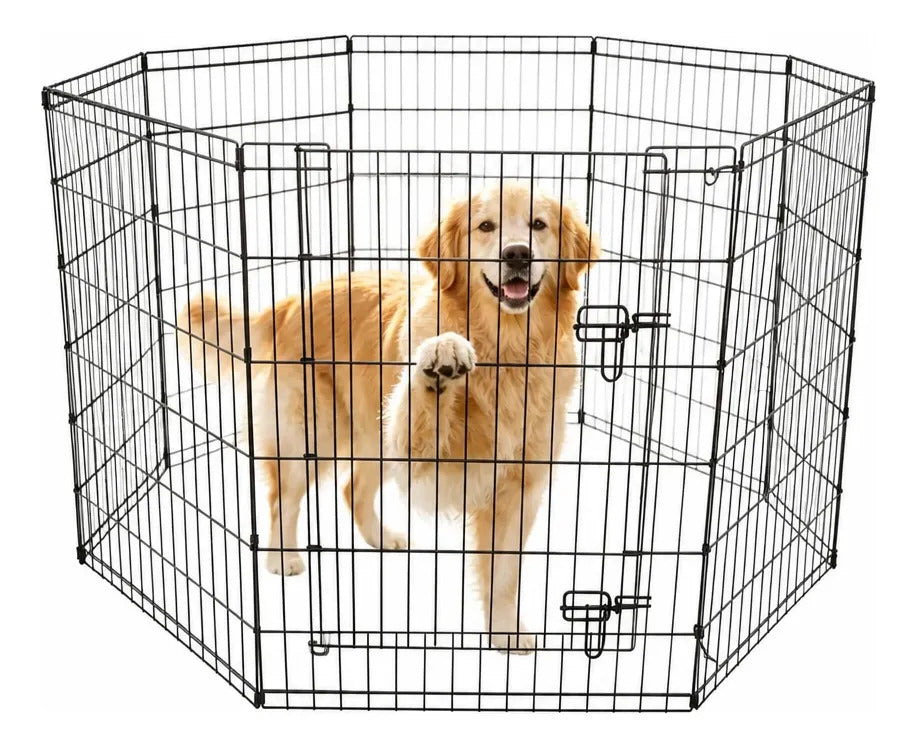 Corral De Juegos Para Mascotas De Metal Pleg 61x107/6paneles