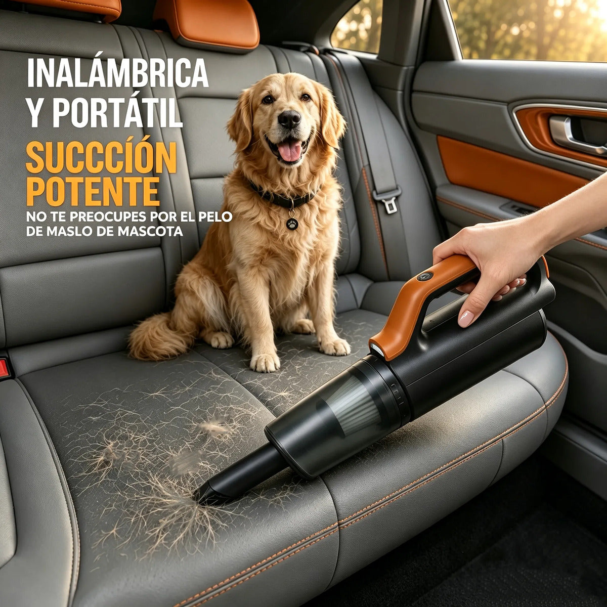 Multiuso Inalámbrica Para Coche 4500pa Hepa Usb Recargable