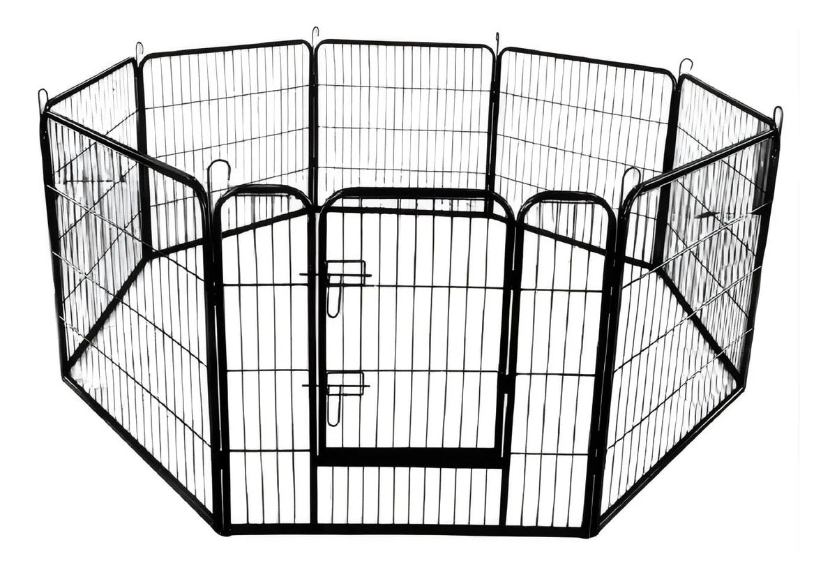 Corral Portátil Tubo Cuadrado 80x80 6 Paneles Int/viaje