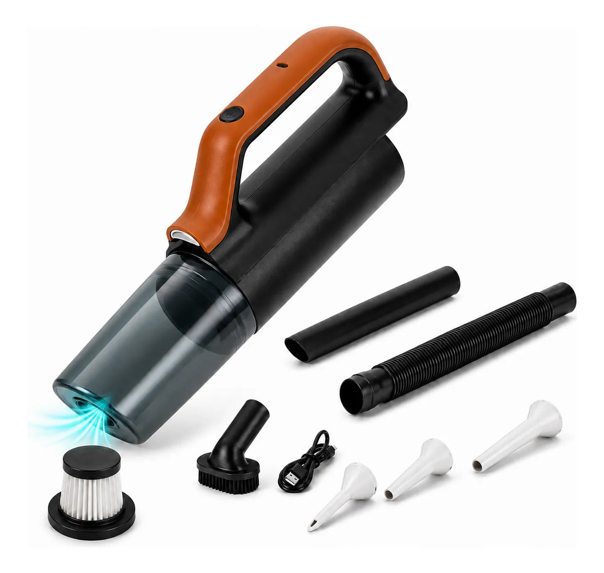 Multiuso Inalámbrica Para Coche 4500pa Hepa Usb Recargable