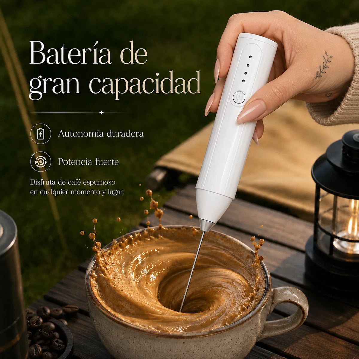 Espumador Eléctrico Multifuncional Inalámbrico Y Silencioso