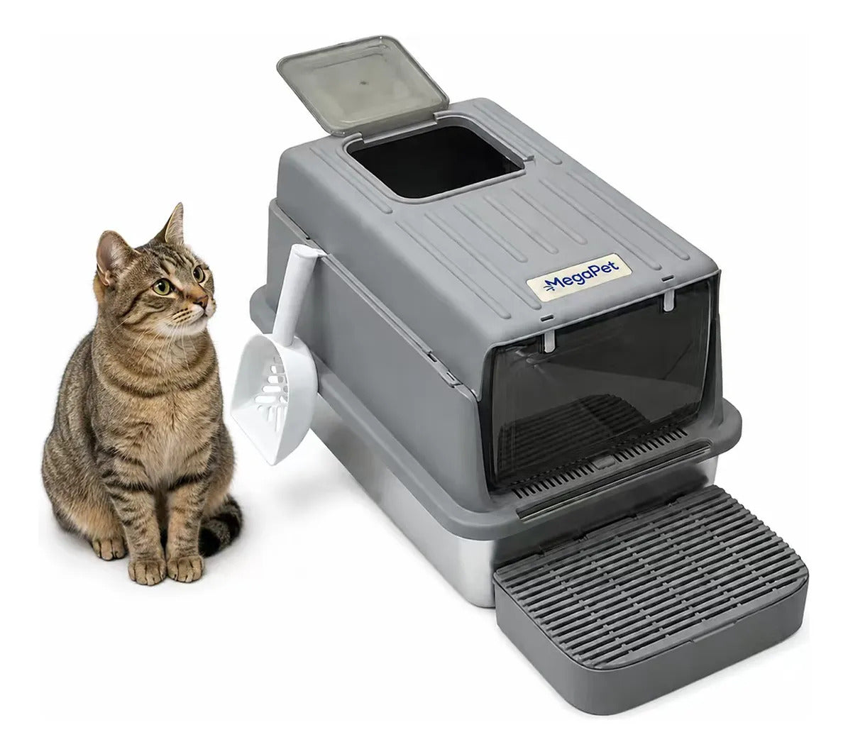 Caja Inox. Doble Cerrada C/pala 60×40×37.8cm Antiderrame15kg