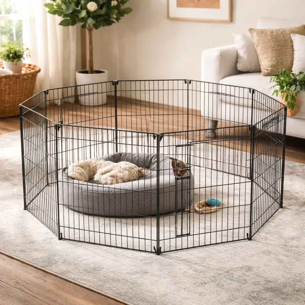 Corral De Metal Para Mascotas, Plegable V-36 (61x91x8p)