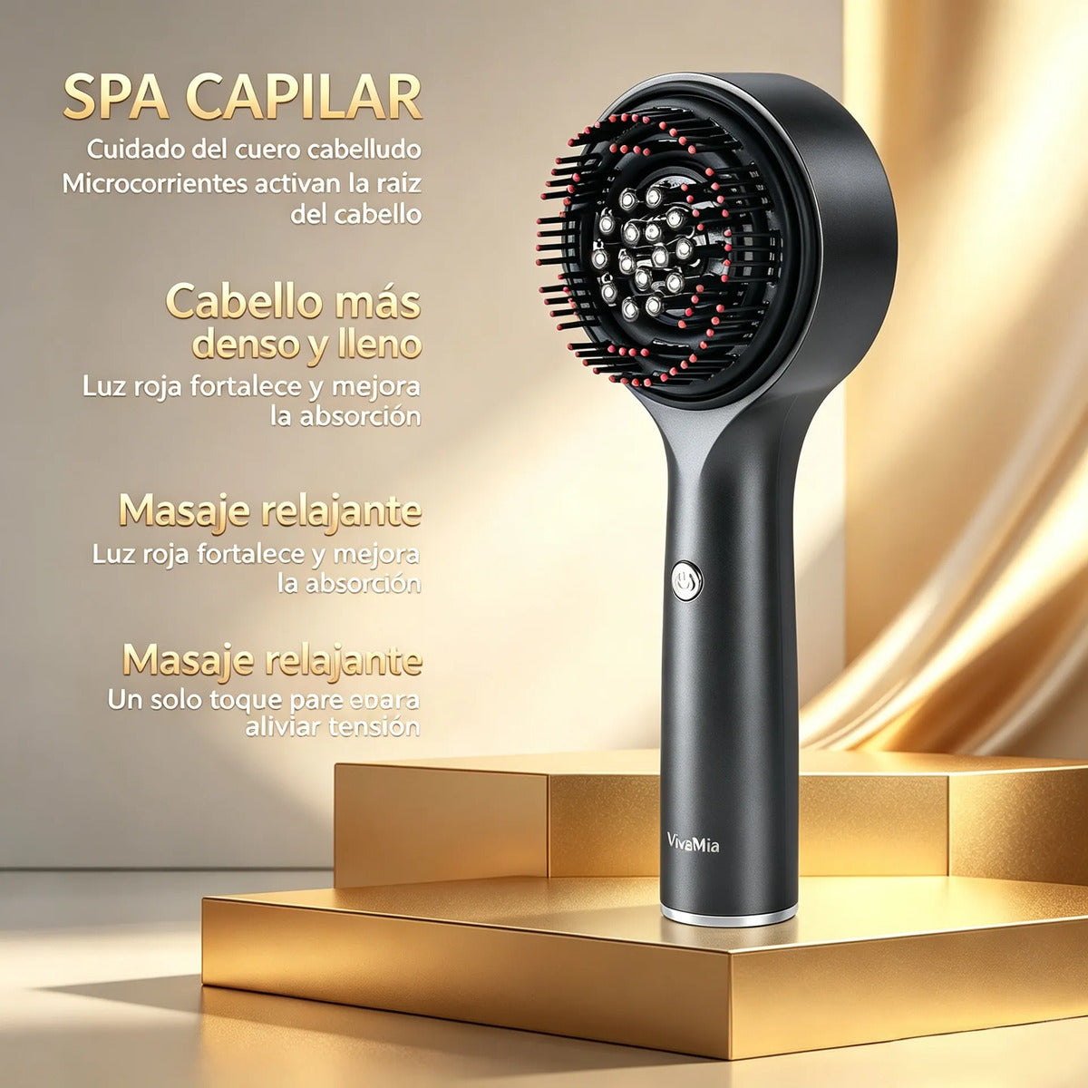 Masajeador Capilar Crecimiento Cabello Peine Eléctrico 3 Mod