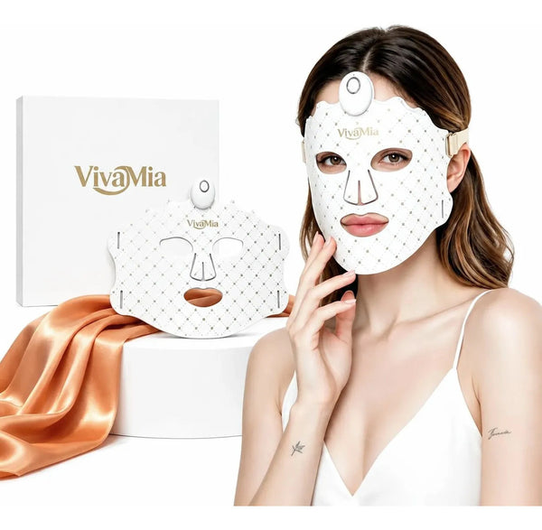 Mascarilla Led 850nm Antiedad 252 Leds Silicona Médica
