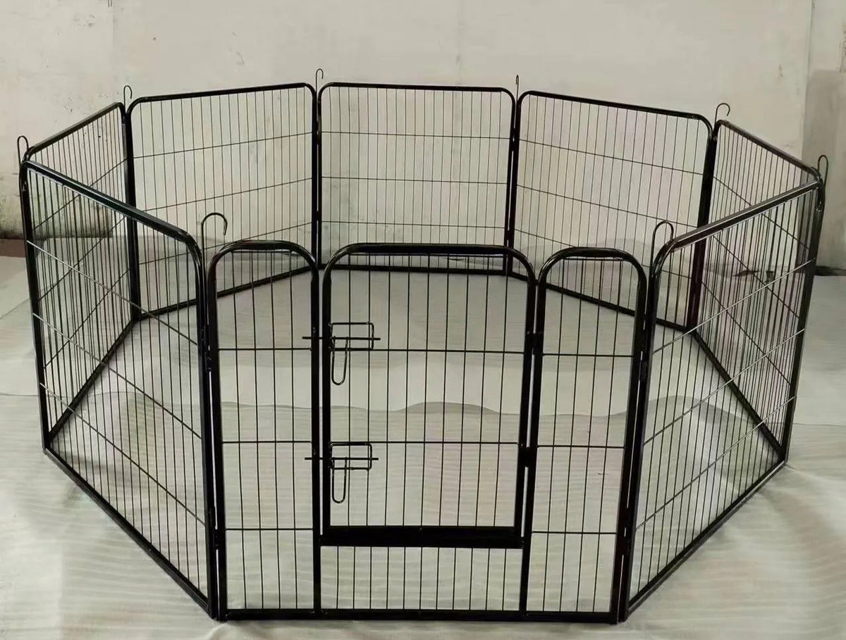 Corral Portátil Tubo Cuadrado 80x80 6 Paneles Int/viaje