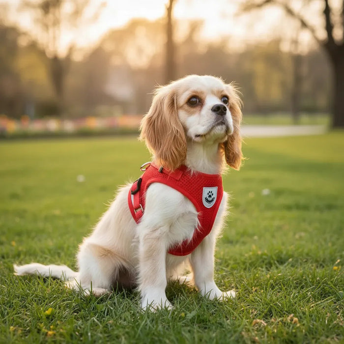 Arnés Reflectante Para Perros Pequeños Con Correa 1.2m