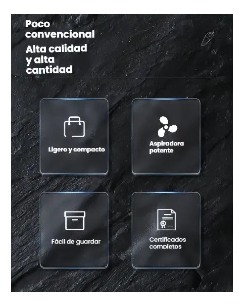 Aspiradora Para Auto 12v Portátil Compacta Potente Negro