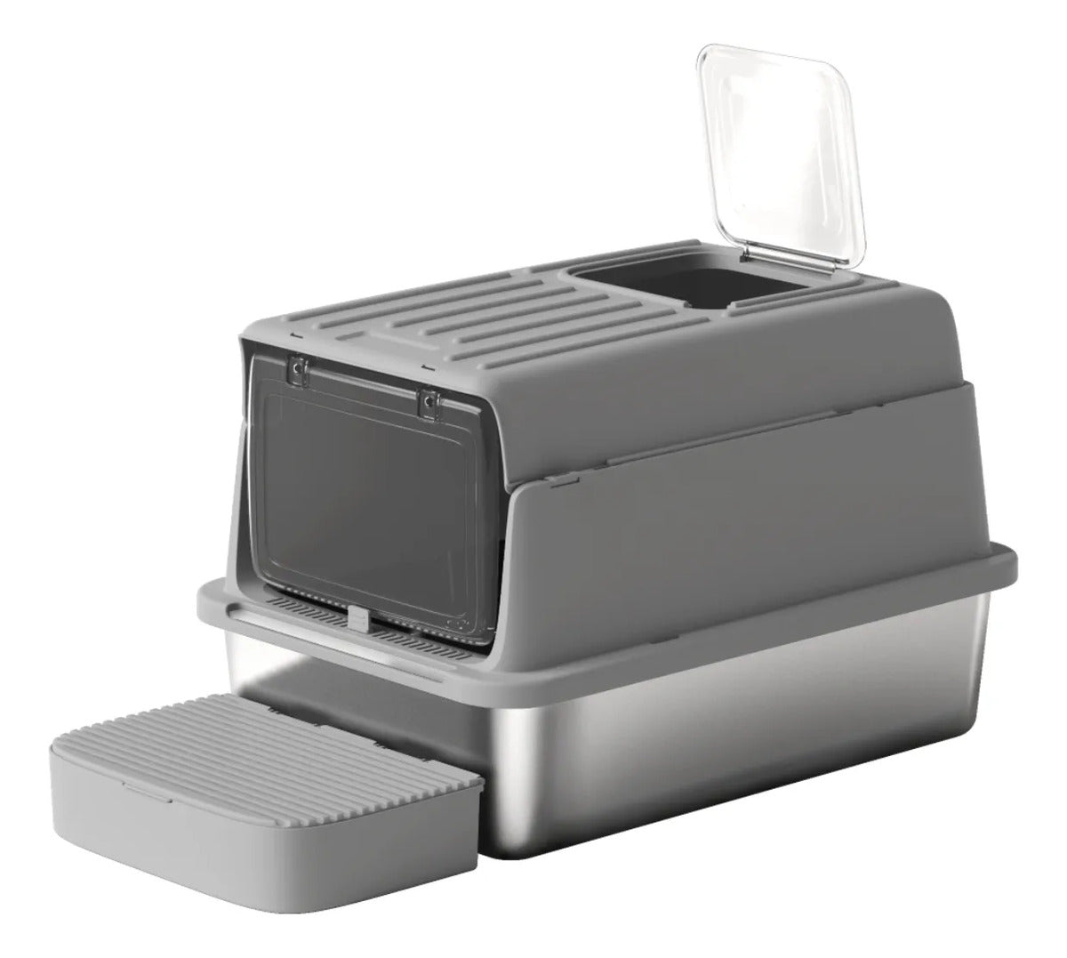 Caja Inox. Doble Cerrada C/pala 60×40×37.8cm Antiderrame15kg