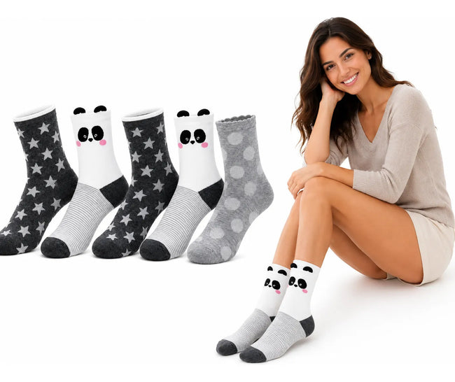 Pack X3 Medias Mujer Algodón Diseño Surtido Envío Aleatorio