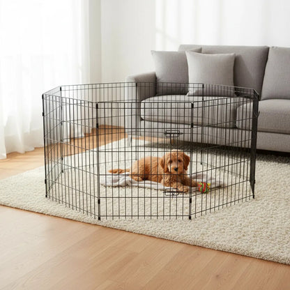 Corral De Juegos Para Mascotas De Metal Pleg 61x107/6paneles