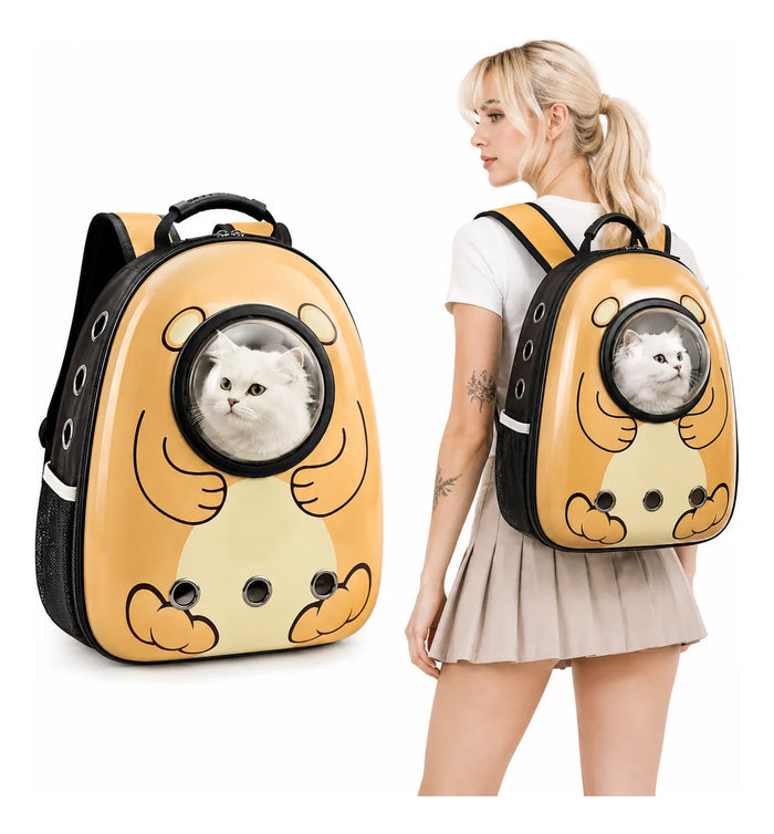 Mochila Cápsula Para Mascotas Portátil Y Transpirable