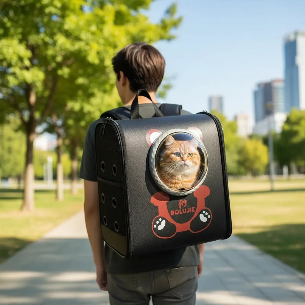 Mochila Cápsula Para Mascotas Grande Transpirable Y Portátil