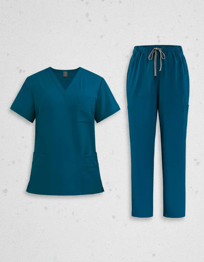 Pantalón Médico Unisex, Corte Recto,multibolsillos,cómodo