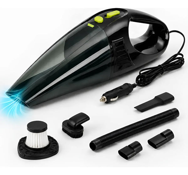 Aspiradora Para Auto 12v Portátil Compacta Potente Negro