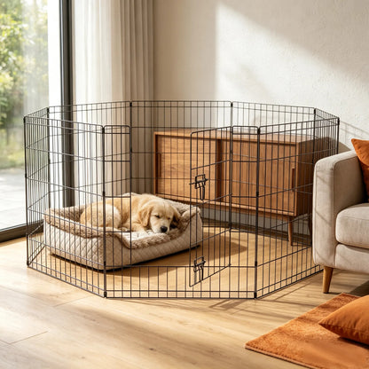 Corral De Metal Para Mascotas, Plegable V-36 (61x91x8p)