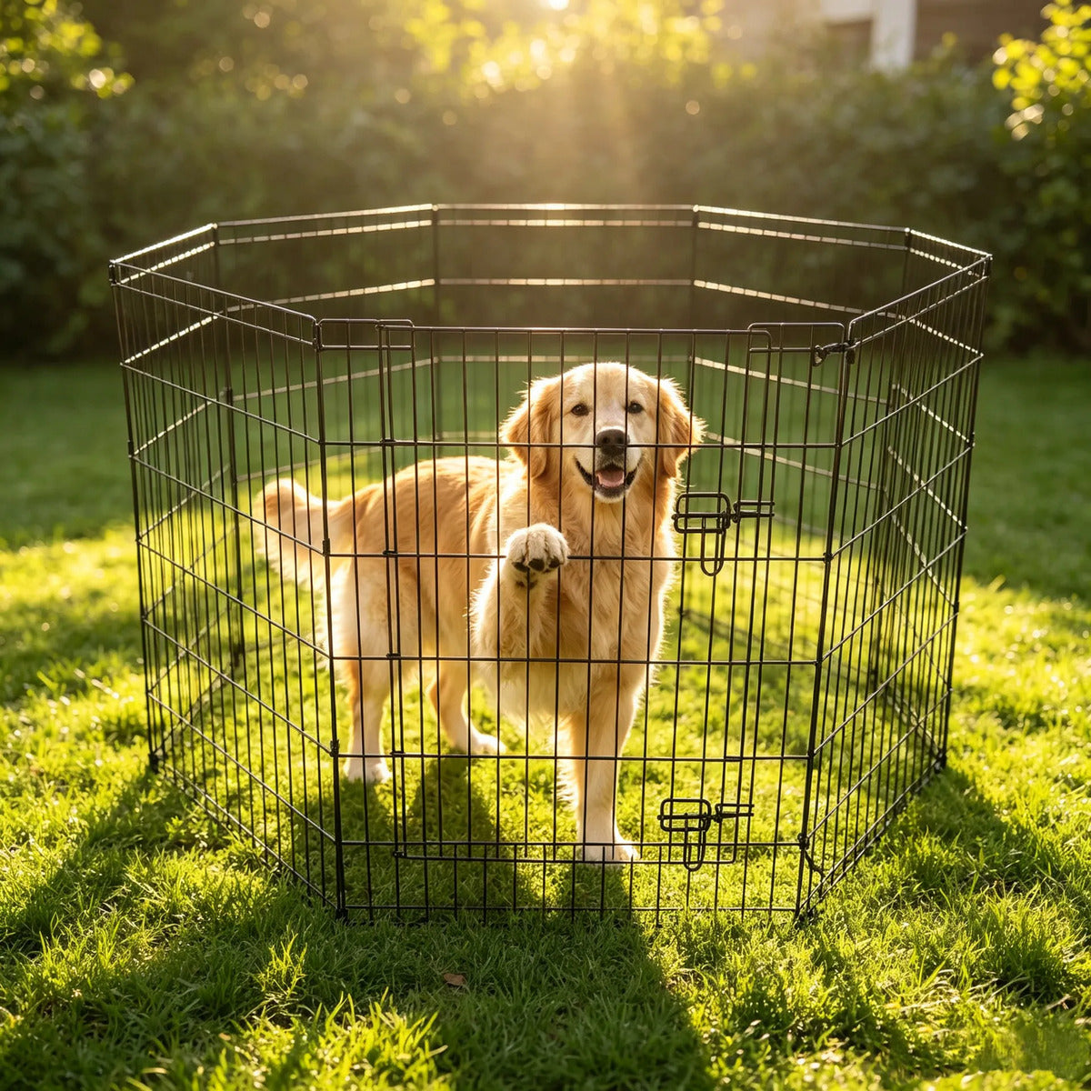 Corral De Metal Para Mascotas, Plegable V-36 (61x91x8p)