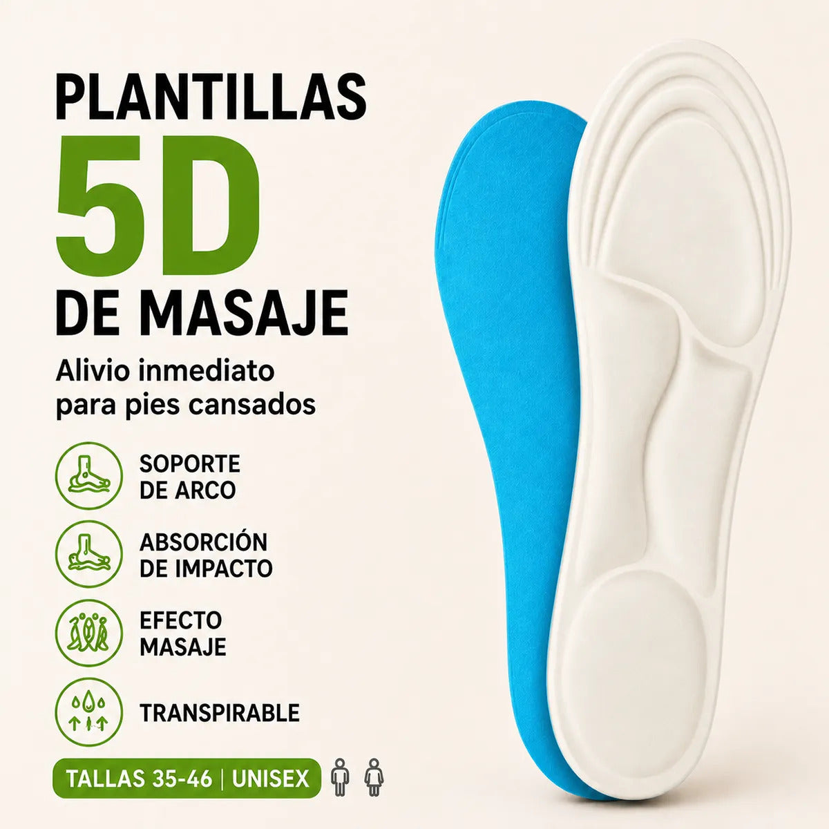 Bangni Plantilla Ortopédica Soporte Para Fascitis Plantar
