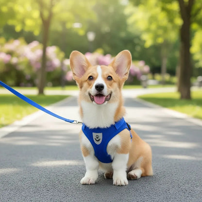 Arnés Reflectante Para Perros Pequeños Con Correa 1.2m
