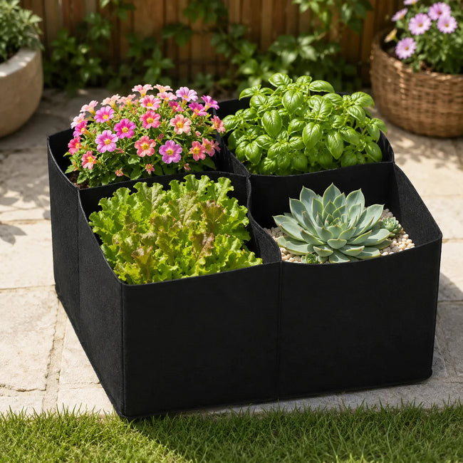 Velormaceta De Tela Geotextil4divisiones Para Huerta Jardín