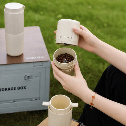 Eléctrica Cafetera 5 Niveles Usb Portátil 450ml C/molinillo