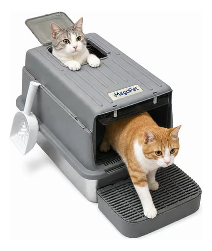 Caja Inox. Doble Cerrada C/pala 60×40×37.8cm Antiderrame15kg