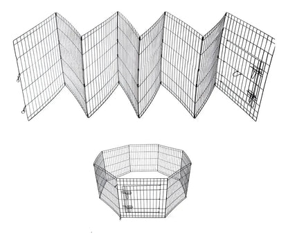 Corral De Juegos Para Mascotas De Metal Pleg 61x107/6paneles